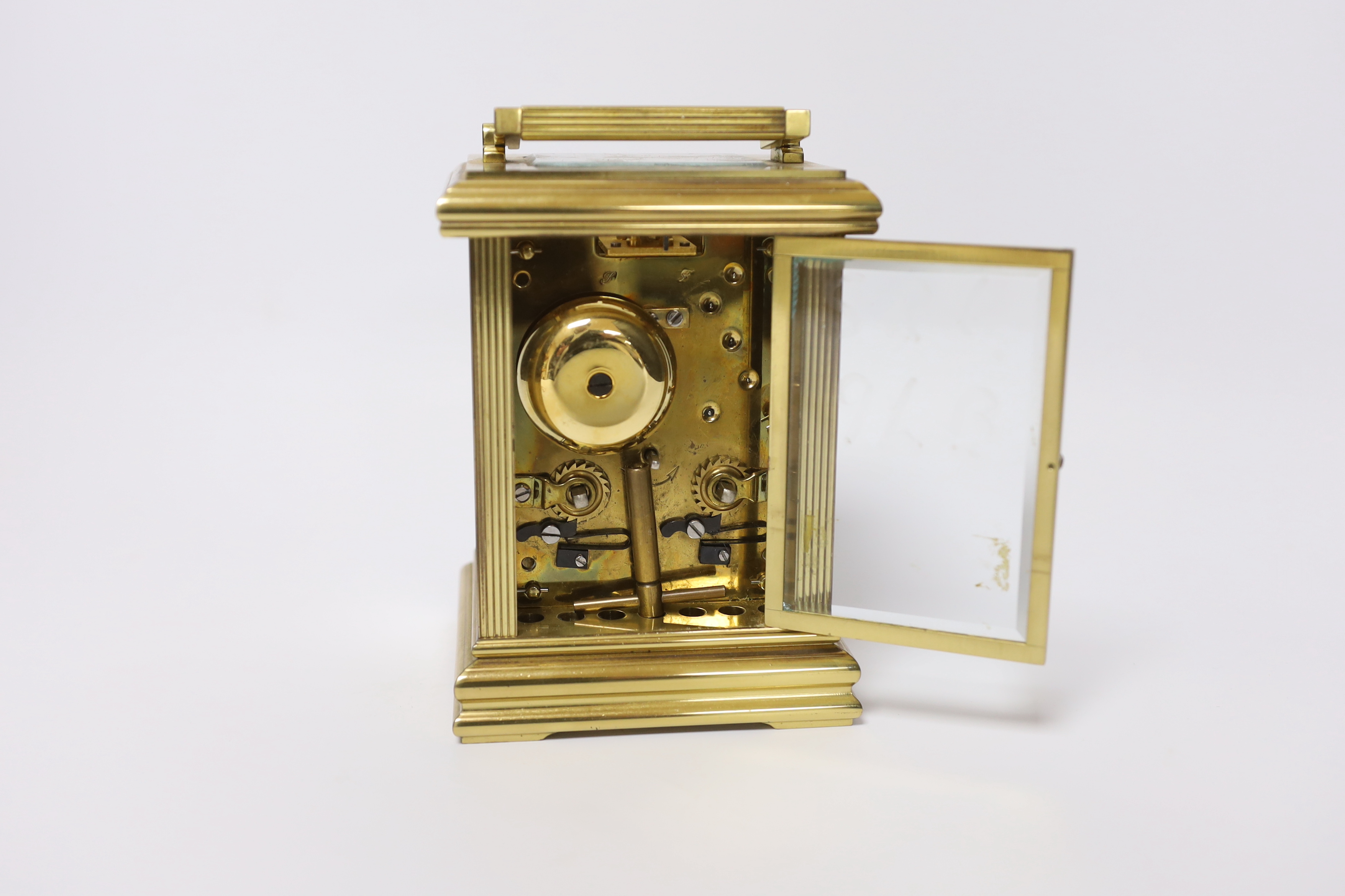 A Garrard & Co. brass cased carriage clock, 15cm